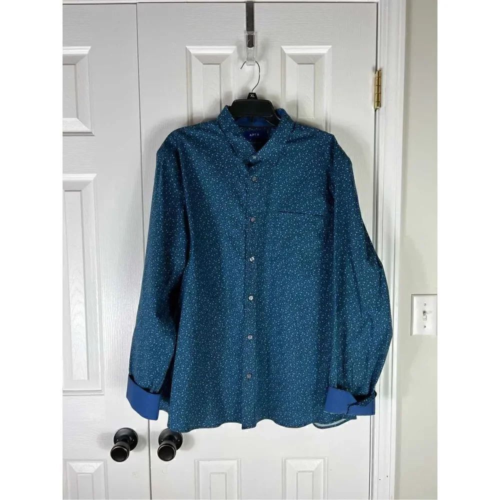 Apt 9 Mens Button Down Premier Flex Shirt Size XXL
